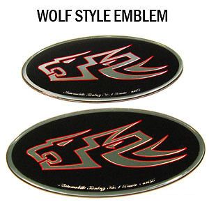 WOLF EMBLEM GRILL+TRUNK FRONT REAR JAYONGMAll For 2009 2011 GENESIS 