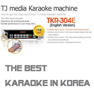 TJ media Karaok machine TKR 304E English Version + mic1 Data Update 