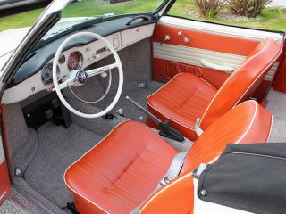 VW KARMANN GHIA SEDAN, ORIGINAL SEAT UPHOLSTERY FRONT/REAR 1956 60 