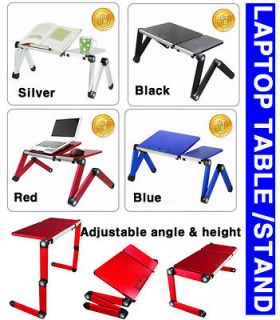   TABLE black desk stand adjustable angle 4 notebook tablet pc ipad