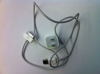   Apple Iphone 3g 3gs 4 4g 4s Wall Charger USB Data Cable itouch