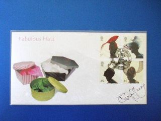 STEVEN SCOTT OFFICIAL 2001 FABULOUS HATS FDC SIGNED BY PHILIP TREACY