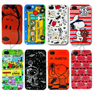 Peanuts Gang Snoopy Case Cover Jacket for iPhone 4S /4
