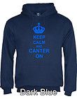keep calm and canter on hoodie horse riding gift funny