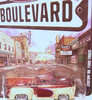 Hot Wheels 2012 Boulevard Series CUSTOM 56 FORD TRUCK Brown from case 