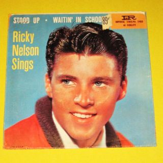 RICKY NELSON Sings Stood Up ~ Imperial 7 45 #5483 picture sleeve 
