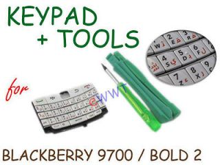 White ARABIC Keyboard Keypad Unit + Tools for Blackberry 9700 9780 