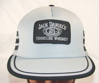 NEW Vintage 1980s Jack Daniels Snapback Hat/Cap, Trucker Mesh 
