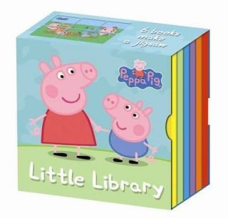 Peppa Pig Little Pocket Library 6 Board Books Childrens Collection 