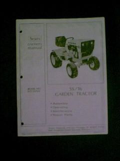  SUBERBAN SS16 16HP TRACTOR MODEL # 91725750 0WNERS / PARTS 
