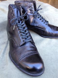 1955 Vintage Rand Ankle Boot   Genuine Kangaroo Kid Leather Near NOS 