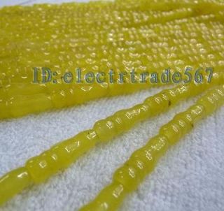 8x25mm hand carved yellow gemstone vase beads 15 y1170 from