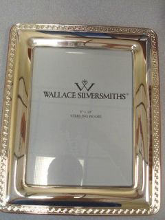 WALLACE 8 X 10 INCH STERLING FRAME WITH GREEK KEY DESIGN