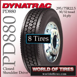 tires DynaTrac PD880 295/7522.5 semi truck tire   22.5lp truck tires 