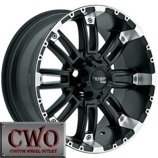20 Black Incubus Crusher Wheels Rims 5x139.7 5 Lug Dodge Ram Durango 