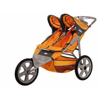 InStep Flash Double Jogging Stroller   Orange & Grey