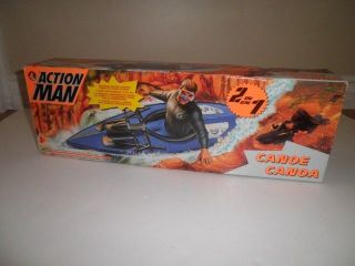 hasbro action man canoe 2 in 1 mib 1996 time