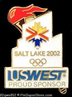Newly listed OLYMPIC PIN 2002 SALT LAKE CITY USWEST TORCH RELAY