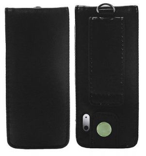 Case Cover For Apple iPod Nano 5 5G 5th Gen   Black Leather Flip