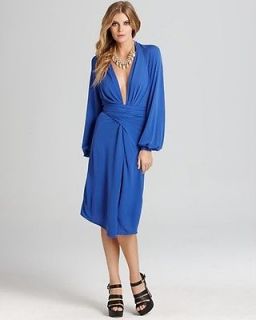 Issa London Pacific Blue Jersey Dress $395 NWT US 10 UK 14