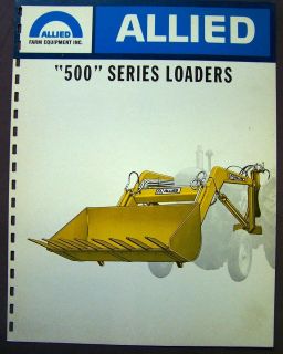 Allied 500 Series Loaders Dealer Sales Brochure   Catalog