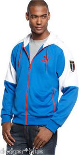 NWT Mens Puma Italy Italia Soccer Football Hooded Kai Jacket Small S 