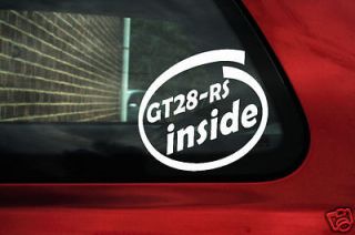 2x GT28 RS inside sticker.for Garrett TURBO VW,BMW,OPEL