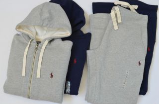 NWT Polo Ralph Lauren Mens Fleece Hoodie/Track Jacket/Sweat Pants