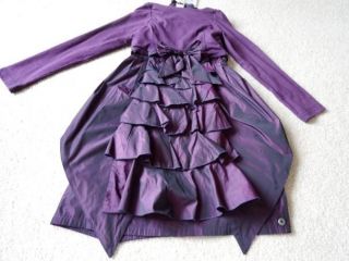 WOW RUCHED BUSTLE GORGEOUS JOTTUM PURPLE Girls Dress w Tails Jacket 