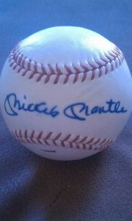 Mickey Mantle Autographed Joe Cronin Baseball with inscription