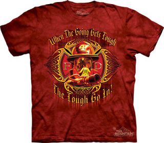 New Firefighter Firemen 100% Cotton Tee Shirt T Fireman FD Rescue Me