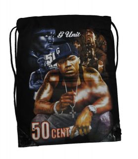 50 cent g hip hop school gym pull cord bag g4