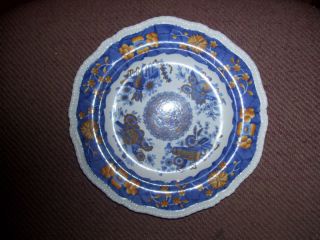 spode blue and gold on white plate 9 inch returns
