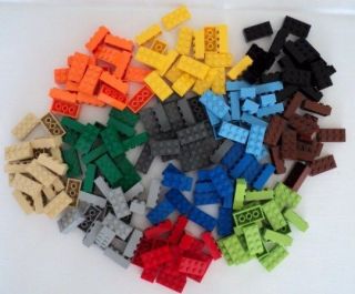 New LEGO Bricks 15 Pieces 2x4 Red Yellow Green Grey Blue Black Brown 
