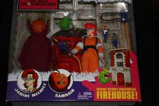   Retro Action Real Ghostbusters Firehouse Set Janine Samhain Mego