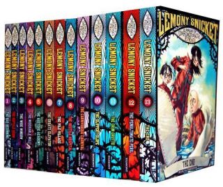   of Unfortunate Events 13 Books Complete Collection Set Lemony Snicket