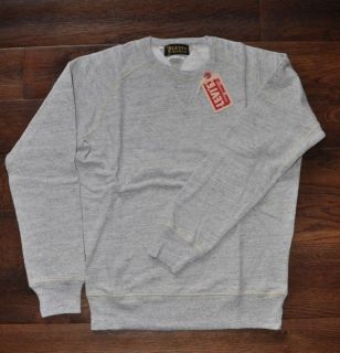 LVC Levis Vintage Clothing 1950s Crew Sweatshirt Grey Melee £115 RRP 