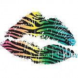 NEW DESIGNER PRINT T SHIRT   Zebra Lips   Wildlife inspired safari 