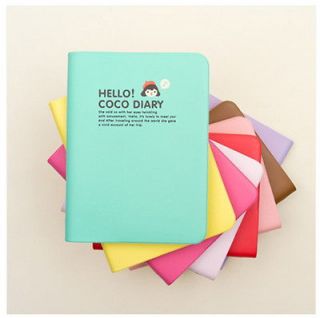 New Hello CoCo Diary Journal Planner Organizers Mint +Sticker+2013 
