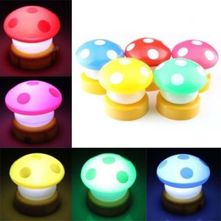   Mini Mushroom Press Down Touch Lamp Night Light As Baby Gifts
