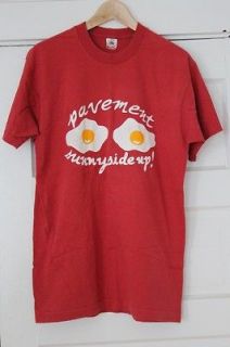 Pavement Sunny Side Up T Shirt Indie Rock Fried Eggs Size L Large
