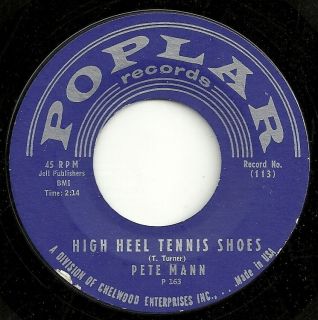 Pete Mann High Heel Tennis Shoes Rock N Roll/Teen 45 Near Mint