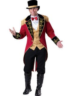 Ringmaster Suit Ringleader Costume for Circus Big Top Adult Extra 