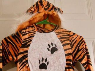Child Halloween Tiger Costume Toddler Orange Black Dress Up Tigger Two 