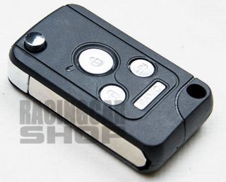 Uncut Folding Remote KEY CASE Shell for HONDA 3 Buttons (Fits 2003 