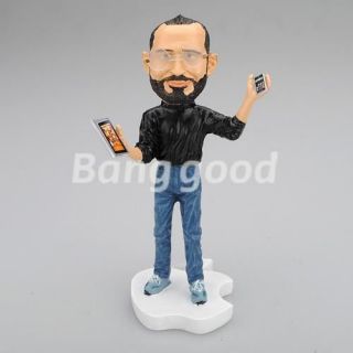APPLE CEO Steve Jobs Resin Figurine Figure Doll Toy 18cm iphone 4 4S