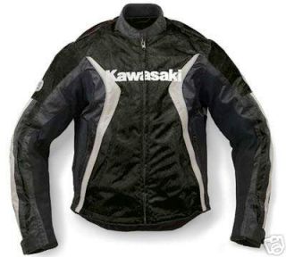 Kawasaki Nylon Ninja motorcycle jacket NEW BLK Grey MD