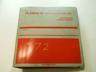 used kalmar allis chalmers maintenance repair manual one day shipping