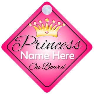   on Board Personalised Girl Baby/Child Car Sign   Choice of designs