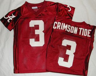   CRIMSON TIDE #3 PROEDGE FOOTBALL JERSEY YOUTH XS S M L XL RED NWT